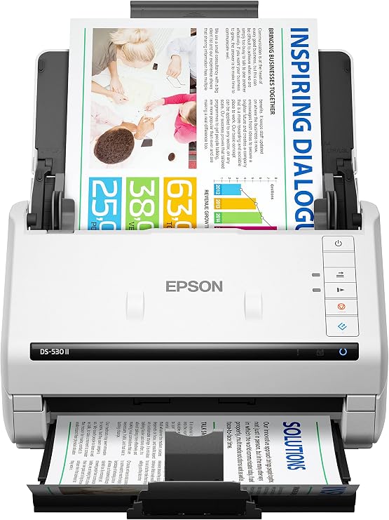 Epson DS-530 II Color Duplex Document Scanner for PC and Mac with Sheet