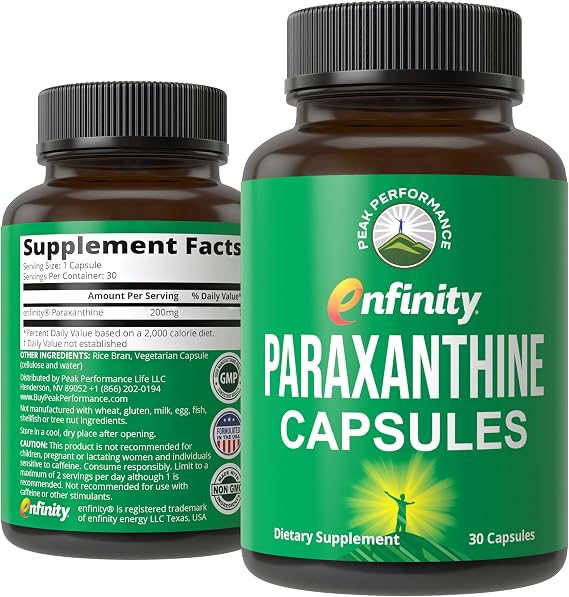 Paraxanthine Capsules for Clean, Jitter Free Energy. Enfinity Supplement