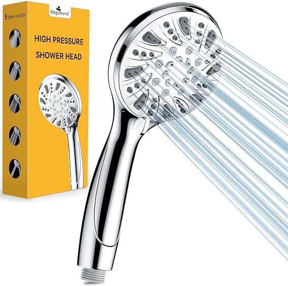 Magichome 5-Spray High Pressure Chrome Shower Head - Universal Fit