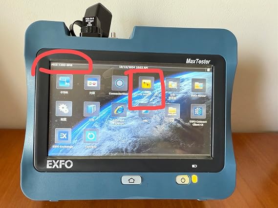 EXFO OTDR MAX-730D-SM8 + VPM2X Option Including OTDR Module + IOLM Function +Power Meter + VFL, 1310/1550nm, 1625nm Live Test 39/38/39db SC/APC Adapter Connector