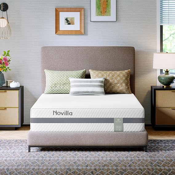 Novilla King Mattress, 10 Inch NanoGELTM Memory Foam King Mattress Cool Rest