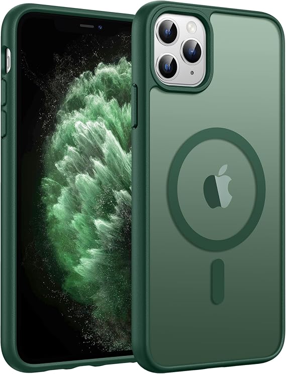 FNTCASE for iPhone 11 Pro Case, Fit for Magsafe, Translucent Matte Back