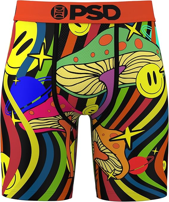 PSD Men's Hapi Wrld Boxer Briefs, Multi, L