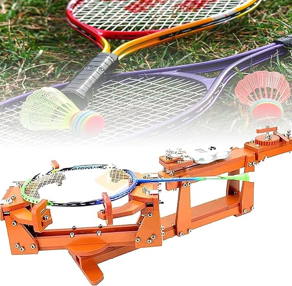 Badminton Racket Stringing Machine, Badminton Racket String Machine,6 Point Fixed 60lb Winch Type Badminton String Machine