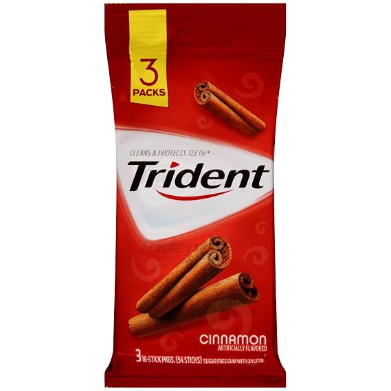Trident Gum, Cinnamon, 3 ct