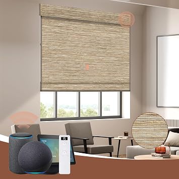 Motorized Roman Shades, Multi-Color Sample