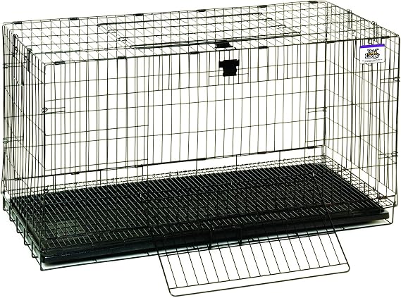 Pet Lodge Rabbit Cage | Portable Wire Pop-Up Cage | Easy to Clean Pull Out Floors | Indoor Small Animal Cage | Large