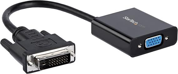 StarTech Active DVI-D to VGA Adapter Converter Cable, 1080p (DVI2VGAE) | Active DVI-D to VGA converter with 1920x1200 support for monitors, projectors and secondary displays