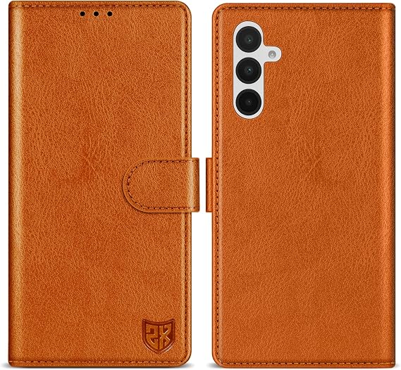  for Samsung Galaxy A16 Wallet Case Magnetic Closure 6.7 inch,Brown