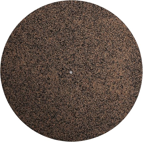 Cork & Rubber Turntable Platter Mat, Non Slip Anti Static Cork 12in Record Mat Pad for Records, Shockproof and, Improve Sound Quality