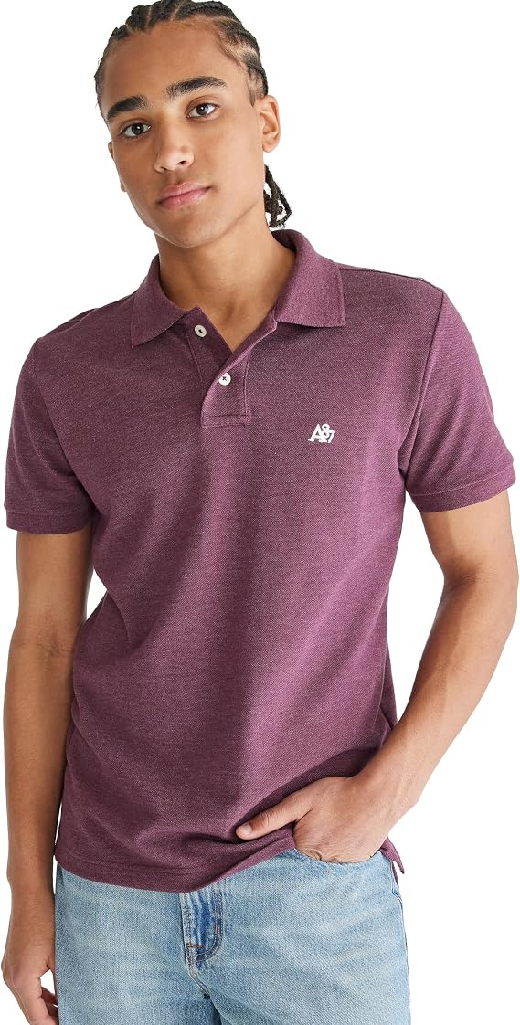 AEROPOSTALE Men's Aero Uniform Polo Short Sleeve