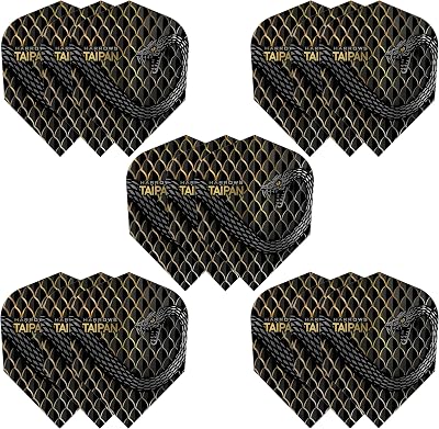 Harrows TAIPAN FLIGHTS | Set of 5 Premium Extra Strong Dart Flights 15 Flights