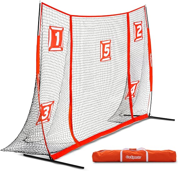 GoSports Strike Net Soccer Training Goal - 12 x 8 ft or 18 x 8 ft - Shooting Net Trainer for All Skill Levels
