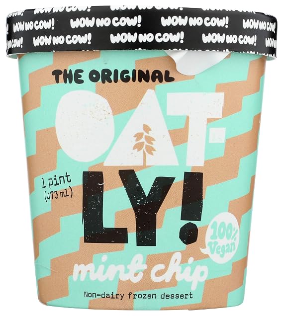 Oatly, Non Dairy Ice Cream, Mint Chip, 16 Fl Oz