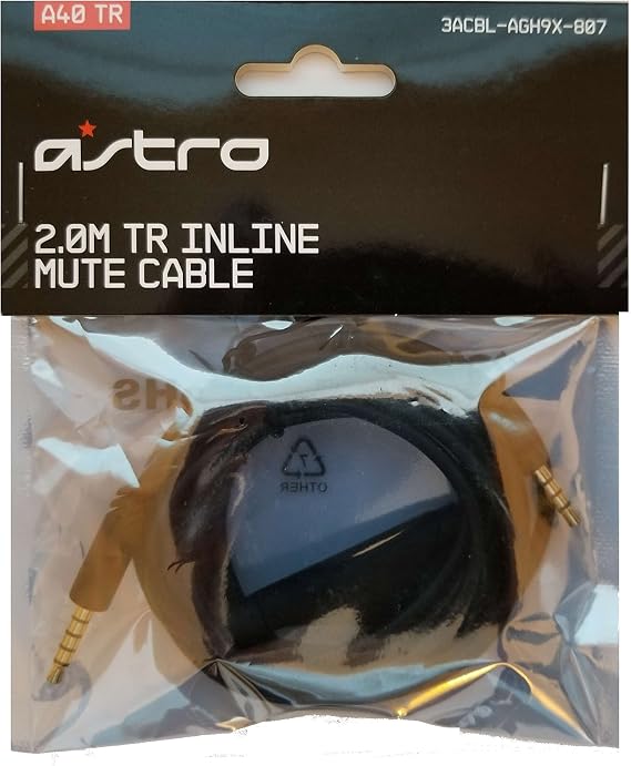 Astro Gaming A30/A40 Helmet 3acbl-agh9x-807 Inline Mute Cable 2.0 m
