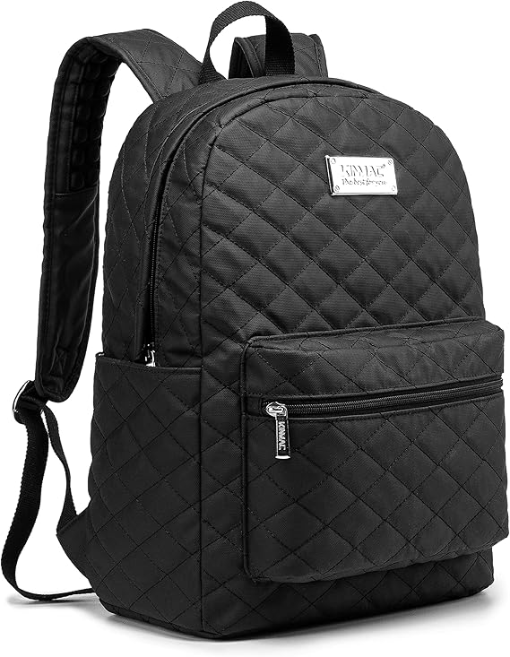 Kinmac Water Resistant Laptop Backpack with USB Charging Port for Laptop Up to 15.6 Inch (Embroider)