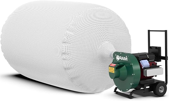 (20) Heavy Duty Insulation Vacuum Bags by RAM - Size 6 ft x 4 ft - Holds EST 75 Cubic Feet - Low Dust Bag