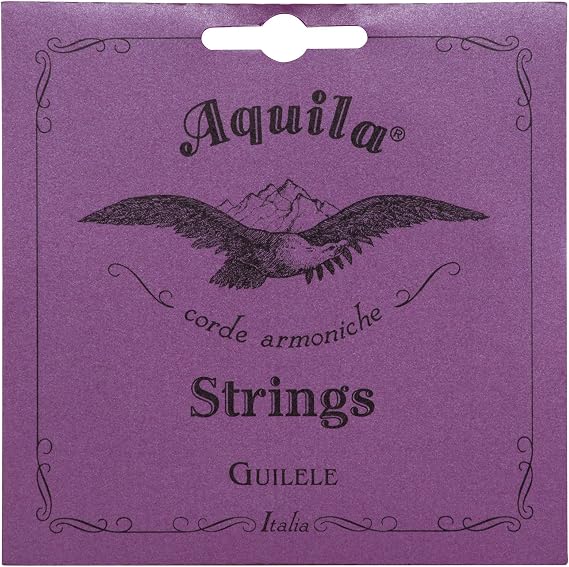 Aquila AQ-96 Guilele Strings 1 Set of 6 New Nylgut, Superior Tone, Gut-Like Sound, Stable Tuning, Smooth Playability